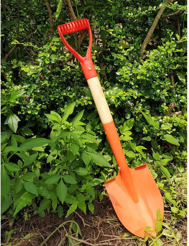D Handle Shovel Spade Garden Spade Shovels for Digging 27.5 inch - Strong Build Wooden Spade Shovel with Short Handle - Garden Spade Shovel Camping Shovel Mini Spade Shovel for Gardening : Garden & Outdoor
