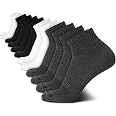 AND1 Mens Quarter Socks - 12 Pack Lightweight Athletic Quarter Length Ankle Socks for Men for Sports, Running (Sizes: 6-12.5)