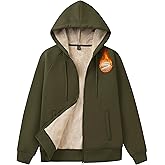 MAGCOMSEN Women's Zip Up Hoodies Sherpa Fleece Lined Sweatshirts Hooded Winter Coat Thick Warm Jackets Casual Cold Weather