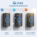 VOXON Wireless Doorbell 1300ft 2 Receivers IP65 Waterproof 60 Ringtones view 4