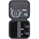 Supmay Hard Case for DYMO LetraTag 200B Bluetooth Compact Label Maker, Storage Holder Bag with Zipper Mesh Pocket for Label Tapes, Batteries, Charging Cable, Black