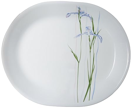 Corelle Asia Shadow Iris Oval Serving Platter (Big)