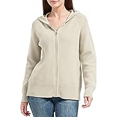 Tronjori Womens Zip up Hooded Cardigan Knitted Hoodies Raglan Sleeve Sweaters Jacket Outerwear Fall Winter