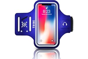 TRIBE Water Resistant Cell Phone Armband Case Running Holder for iPhone Pro Max Plus Mini SE (13/12/11/X/XS/XR/8/7/6/5) Galax