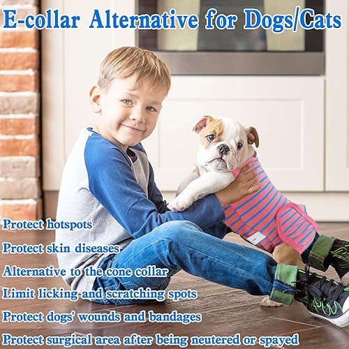 Dog Surgery Recovery Suit, Recovery Shirt for Male Female Dog Cats