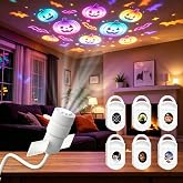 Halloween Christmas Projector Night Light, 2 In 1 Multicolour Night Light | 360&deg;Adjustable Image Projector Indoor Outdoor, Decorative Projector for Holiday, Bedrooms, Gardens, Cars and Ceilings Rooms