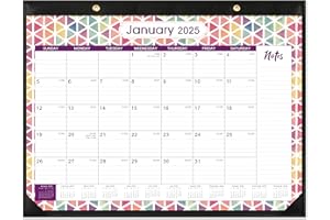 MAAIBOK 2025 Desk Calendar - Desk/Wall Calendar 2025, Desk Top Calendar, 2025 Jan-2025 Dec, Large, Ruled Blocks, 17" X 22" Desk Pad with Thick Paper For Office Home School Organizing