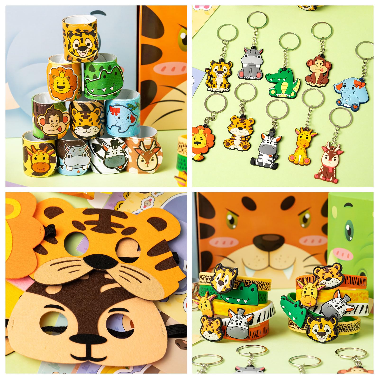 Jungle Safari Party Favors Set Wild Animals Set for Kids Birthday Gifts, Wild Theme Party favors for Kids Birthday Party Baby Shower Goodie Bag Fillers Jungle Safari Party Supplies (Animal)