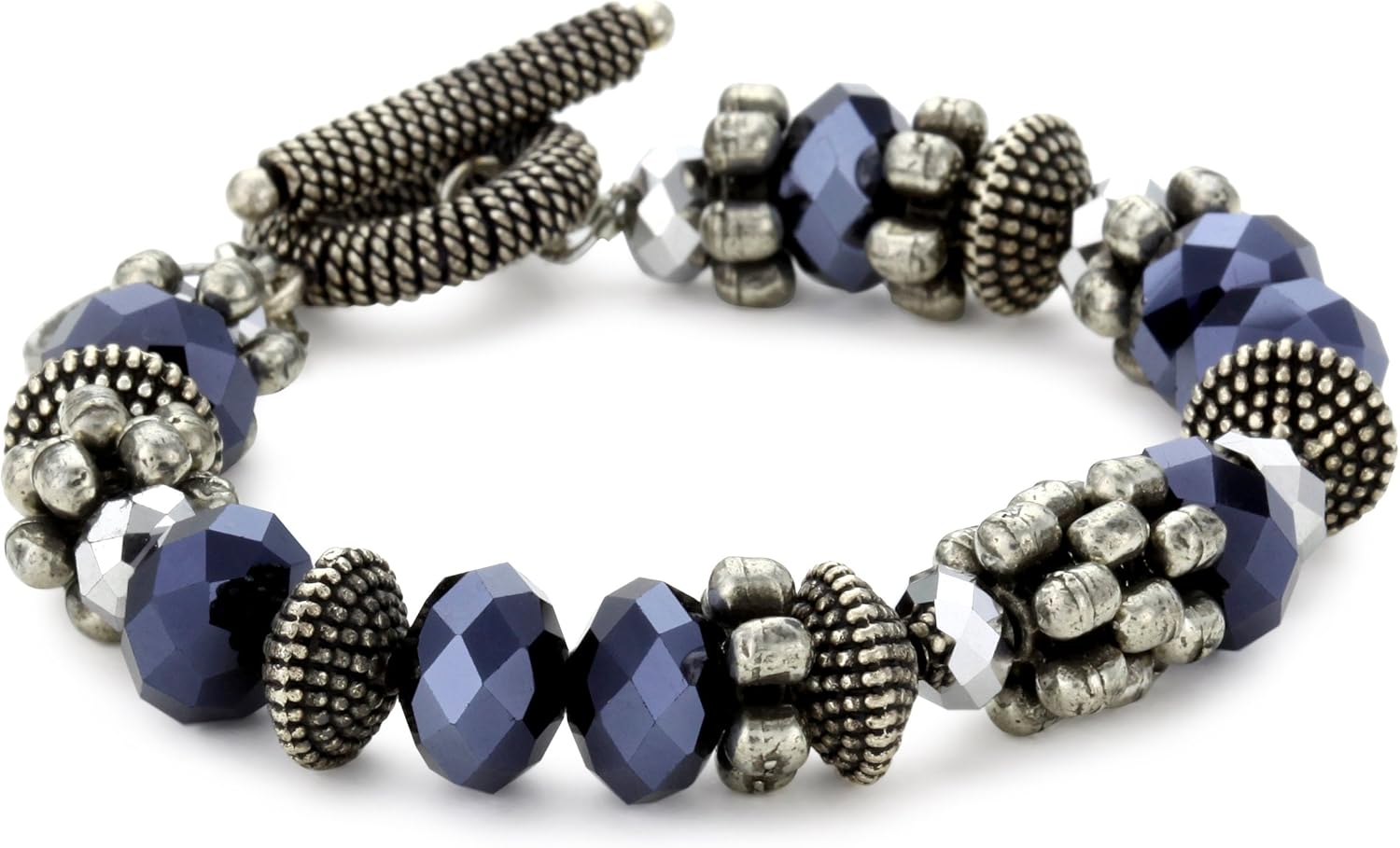 Tova Jewelry "Navy Daisy" Bracelet Jewelry