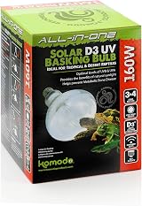 Komodo Solar D3 UV Basking Bulb 160W for Reptiles Desert Tropical view 3