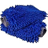 Relentless Drive Car Wash Mitt & Works as Car Wash Sponge, Chenille Microfiber Wash Mitt Scratch Free, Ultra Absorbent Microf