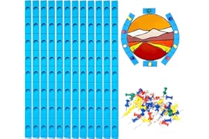 ARTIMUSES Layout Block System for Stained Glass Panels, Heat Resistant Silicone Free to Bend (12 Pack)