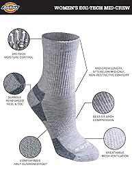 Dickies Women's Dri-Tech Advanced Moisture Wicking