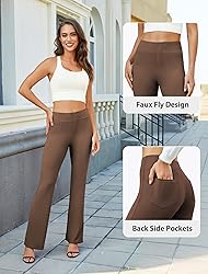 DLOODA Womens Bootcut Dress Pants Business Casual