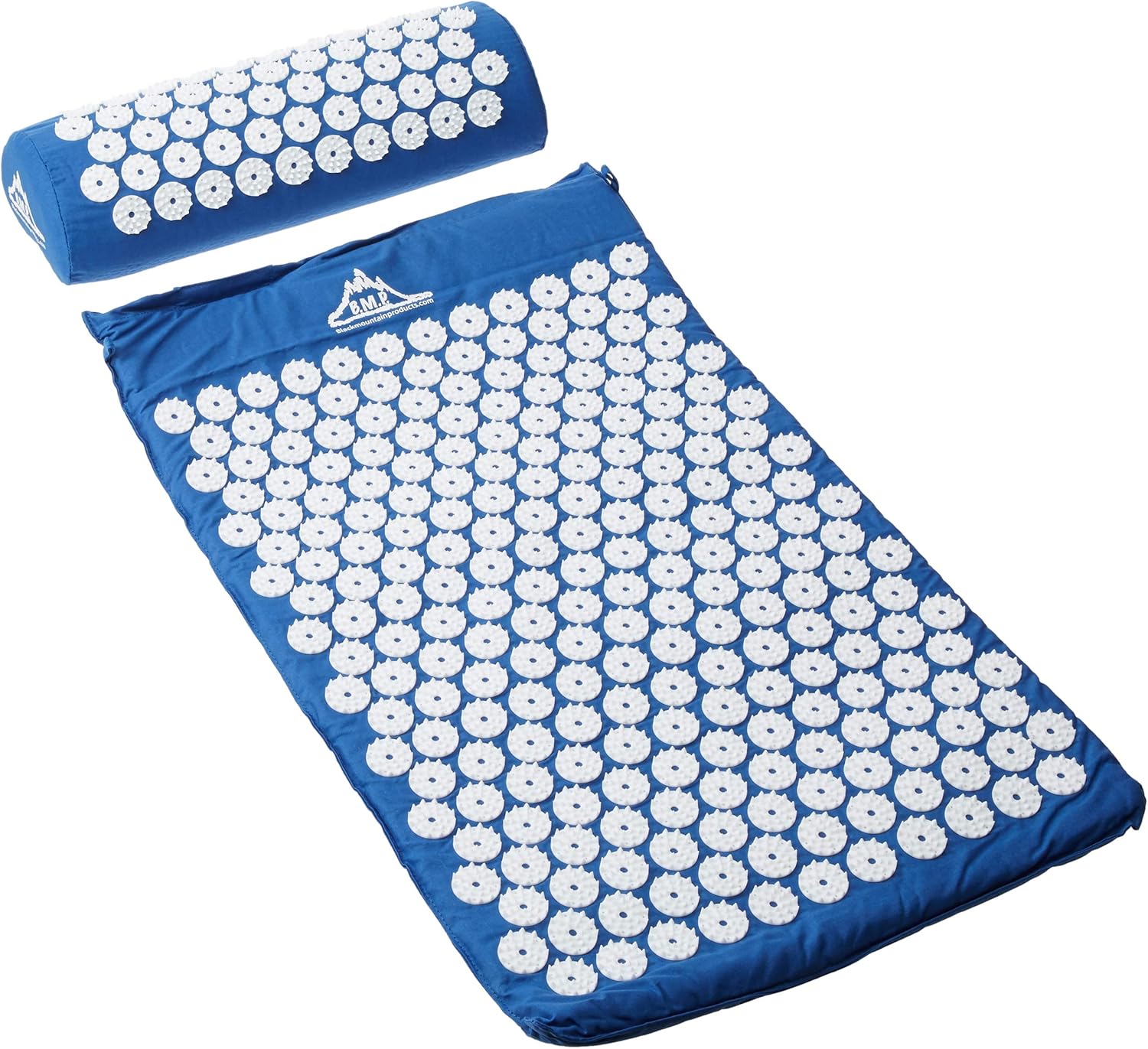 Black Mountain Products Acupressure Mat Black Acupressure Mat with Pillow & Carrying Bag - Acupuncture Mat for Trigger Pt. Massage Therapy, Black: Sports & Outdoors