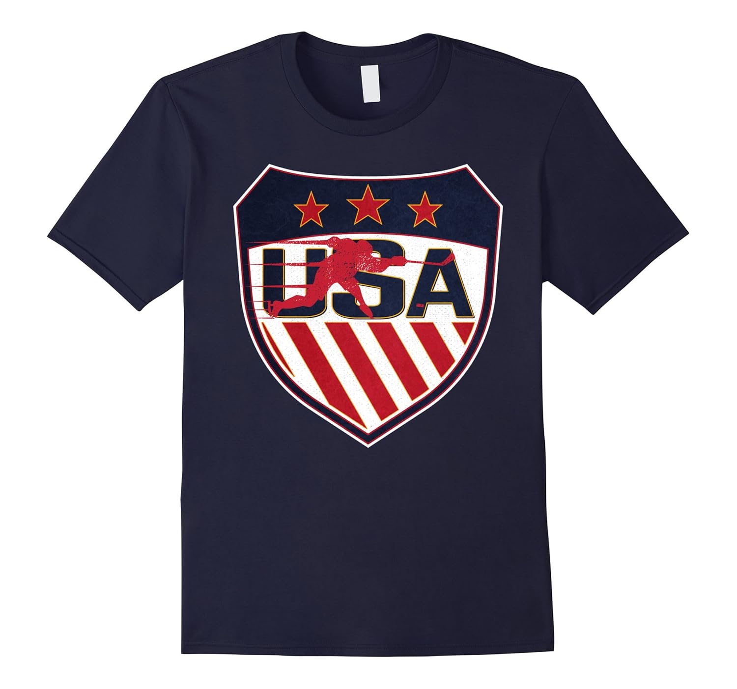 Original USA Shield Hockey T Shirt for Men-ANZ