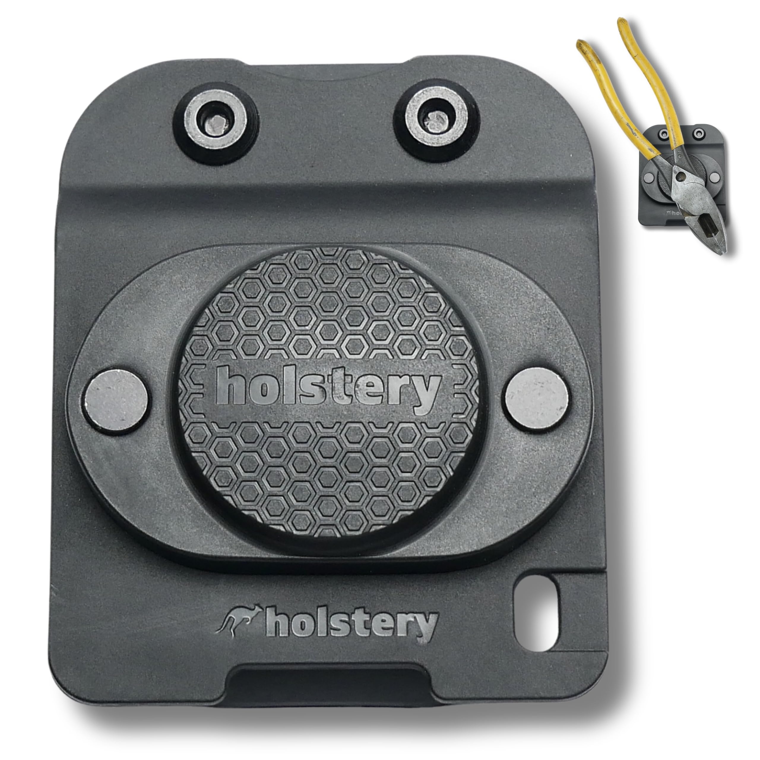 Holstery MagMaster | Magnetic Tool Holder - Strong Clip-On Belt Magnet Holster for Screws, Hammer, Sockets, Pliers, Drill Bit, Wrench, or Any Magnetic Tools and Hardware