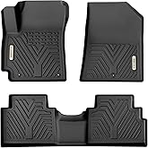 YITAMOTOR Floor Mats Fit for 2020-2025 2026 Kia Soul, Custom Fit Kia Soul Floor Liners All-Weather Protection, Heavy Duty Waterproof Car Mats Set, 1st & 2nd Row Black