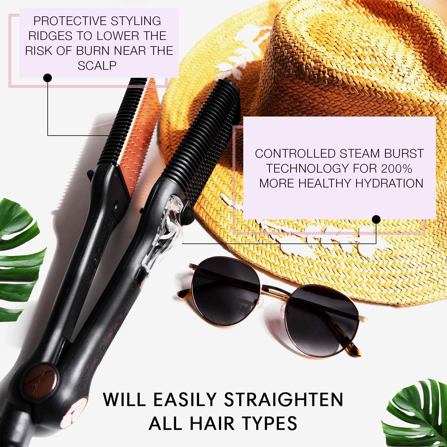 maxius maxiglide xp hair straightening and styling tool with interchangeable