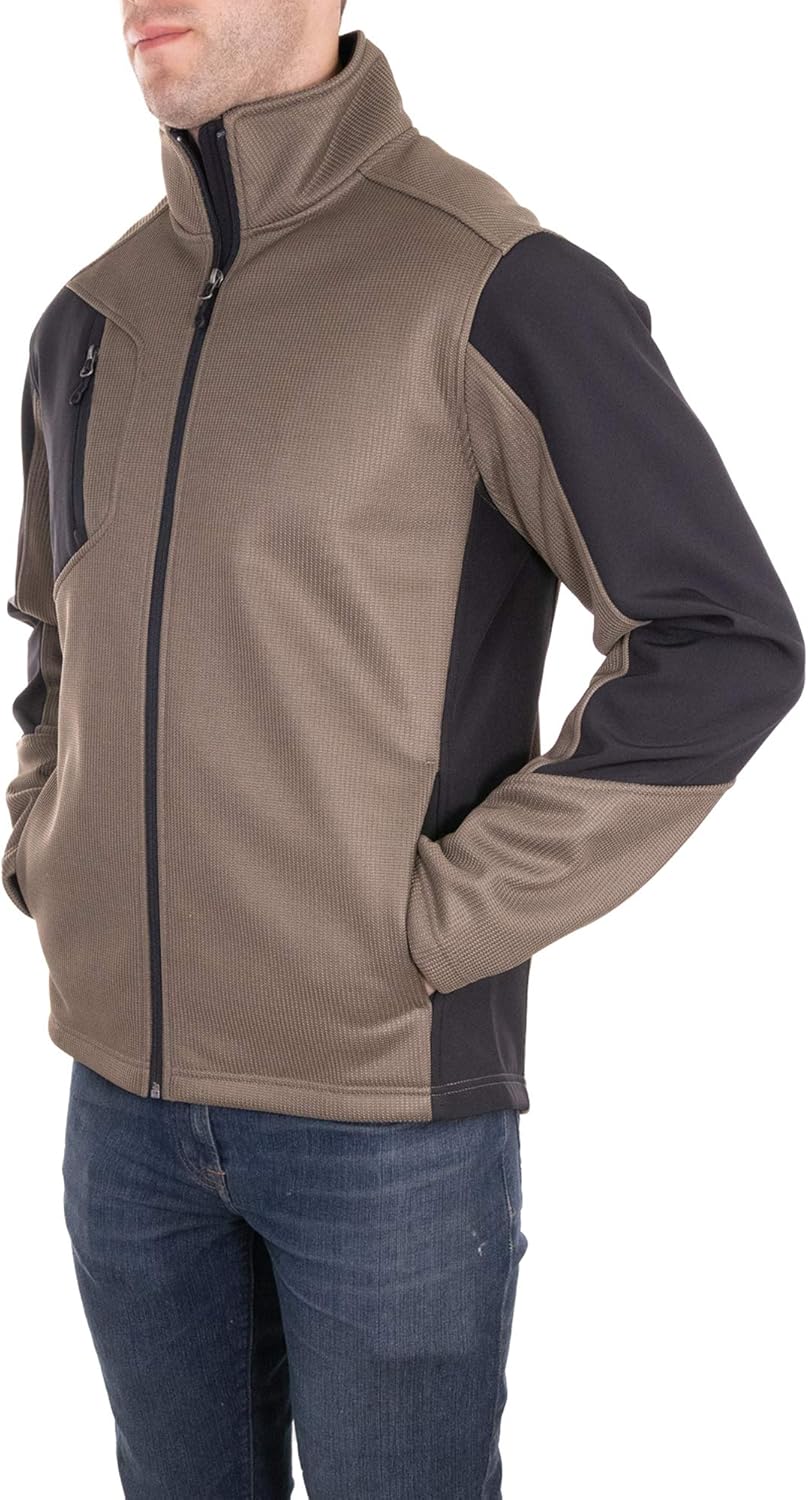 Swiss Alps Mens Sweater Knit Fleece Lined Zip-Front Jacket at  Men’s Clothing store