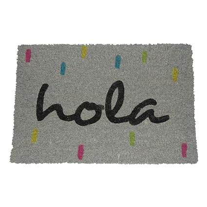 koko doormats Fußmatten - Originelle und lustige Fußmatte für den Hauseingang - Hola Farben - PVC, Kokos, 40 x 60 cm