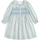Curipeer Baby Girls Long Sleeve Flora Toddler Girls Cotton Casual Outfit Dress 12M-8Y