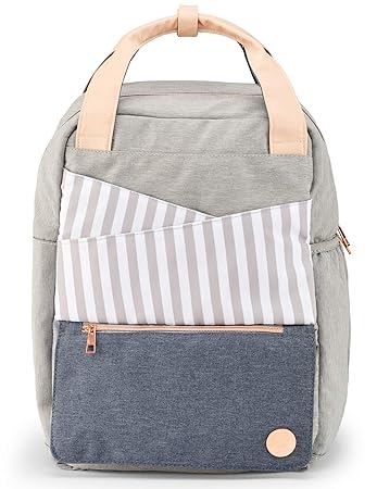 WICKELRUCKSACK Wickeltasche mit Wickelunterlage – Tolles Windeltaschen-Set mit Zubehör wie Fläschchenfach & Kinderwagenhaken 