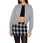 Forever 21 Womens Zip-up Bomber Sweater