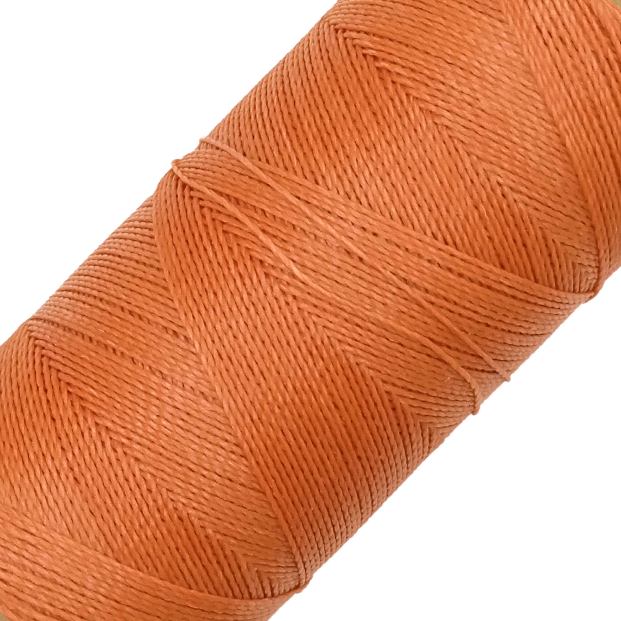 LINHASITA Waxed Thread 100gr / 360 Metres 0.5 mm Thick Polyester Macrame 30 Colours - Salmon — image 1