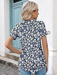 Kistore Womens Tops Summer Casual Elegant Crew Neck