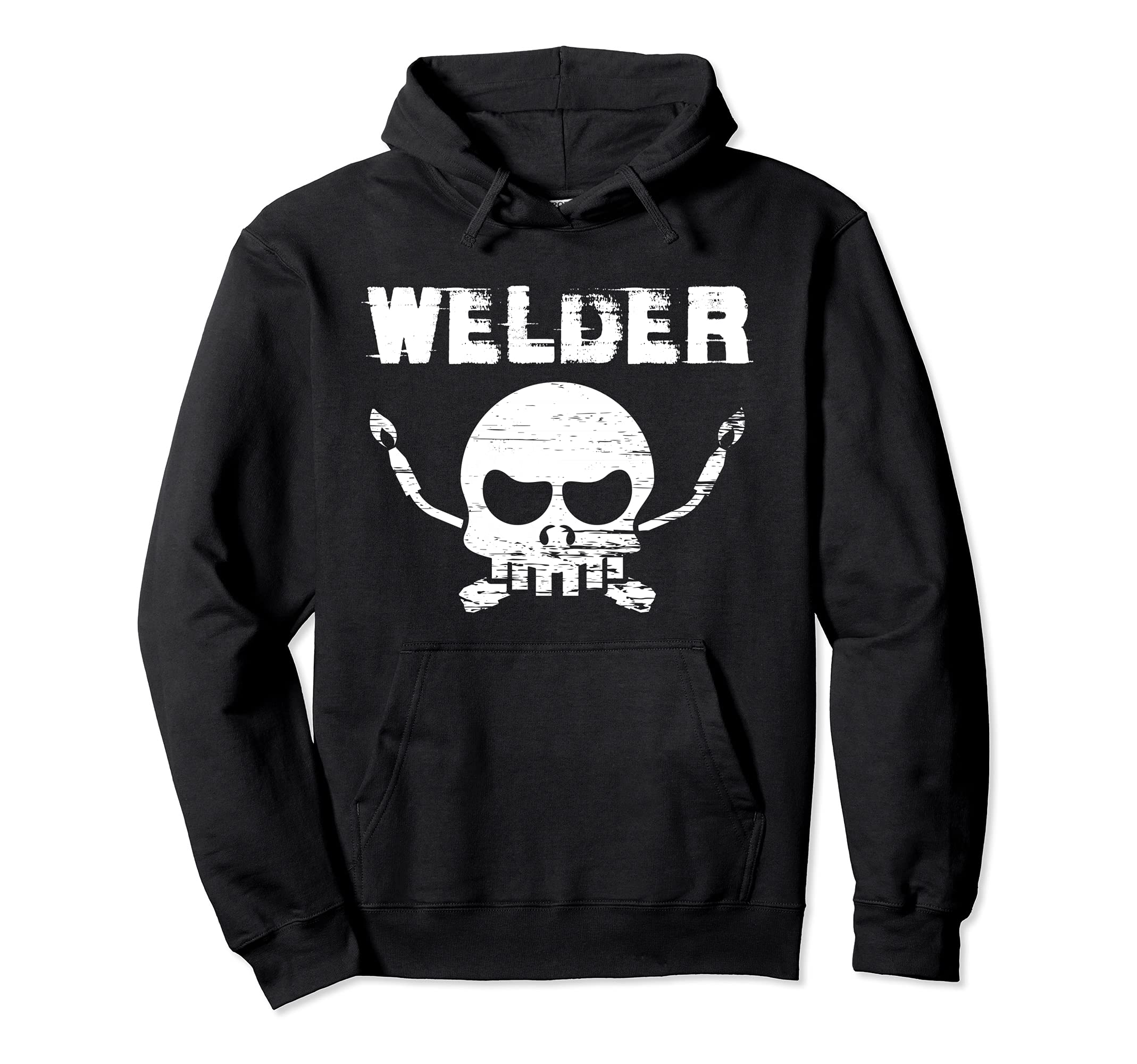 Skull Welder Engineer Fabrication Engineering Welding Pullover Hoodie
