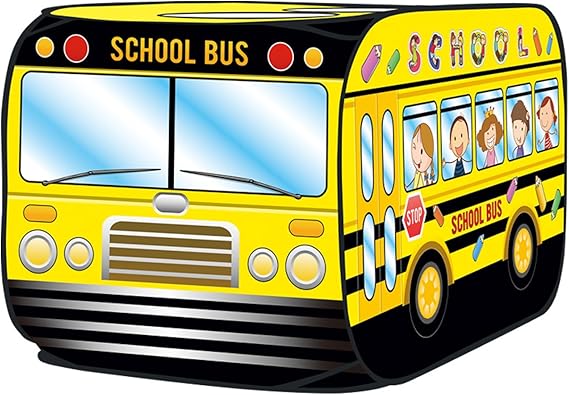big yellow school bus play tent