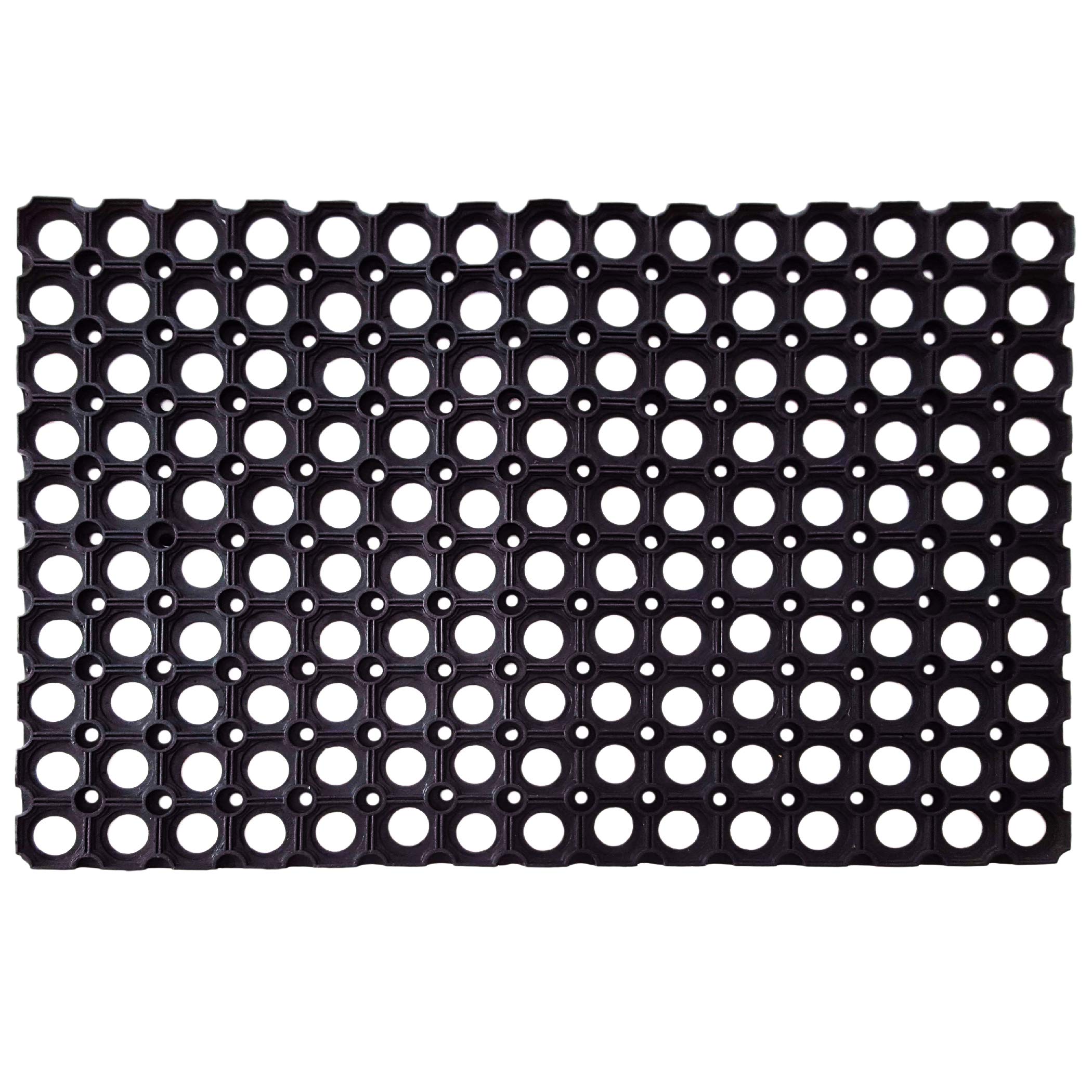 SafetyCare Interlocking Rubber Drainage Floor Mat - Anti-Fatigue - 60 cm x 40 cm - 12 Mats
