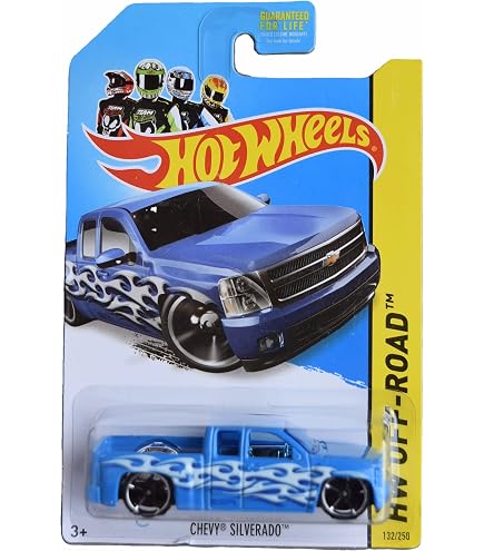 Amazon.com: Hot Wheels Chevy Silverado, HW Art Cars 10/10 [red