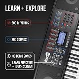 RockJam 61 Key Keyboard Piano Kit with Bench Stool Sustain Pedal Headphones view 4