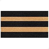 THEODORE MAGNUS Door Mat - Welcome Mat for Front Door with Non-Slip Backing - Durable Coir Doormat - Perfect for Outside Entrance and Entryway Matt - Outdoor/Indoor - Wide Stripes - 17" x 30"