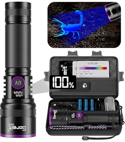 uvBeast V3 365nm Black Light UV Flashlight  High Definition Ultraviolet -  HIgh Power and Long Range Professional Grade Beam Best for  Professional/Commercial Use  USA Stock - Amazon.com