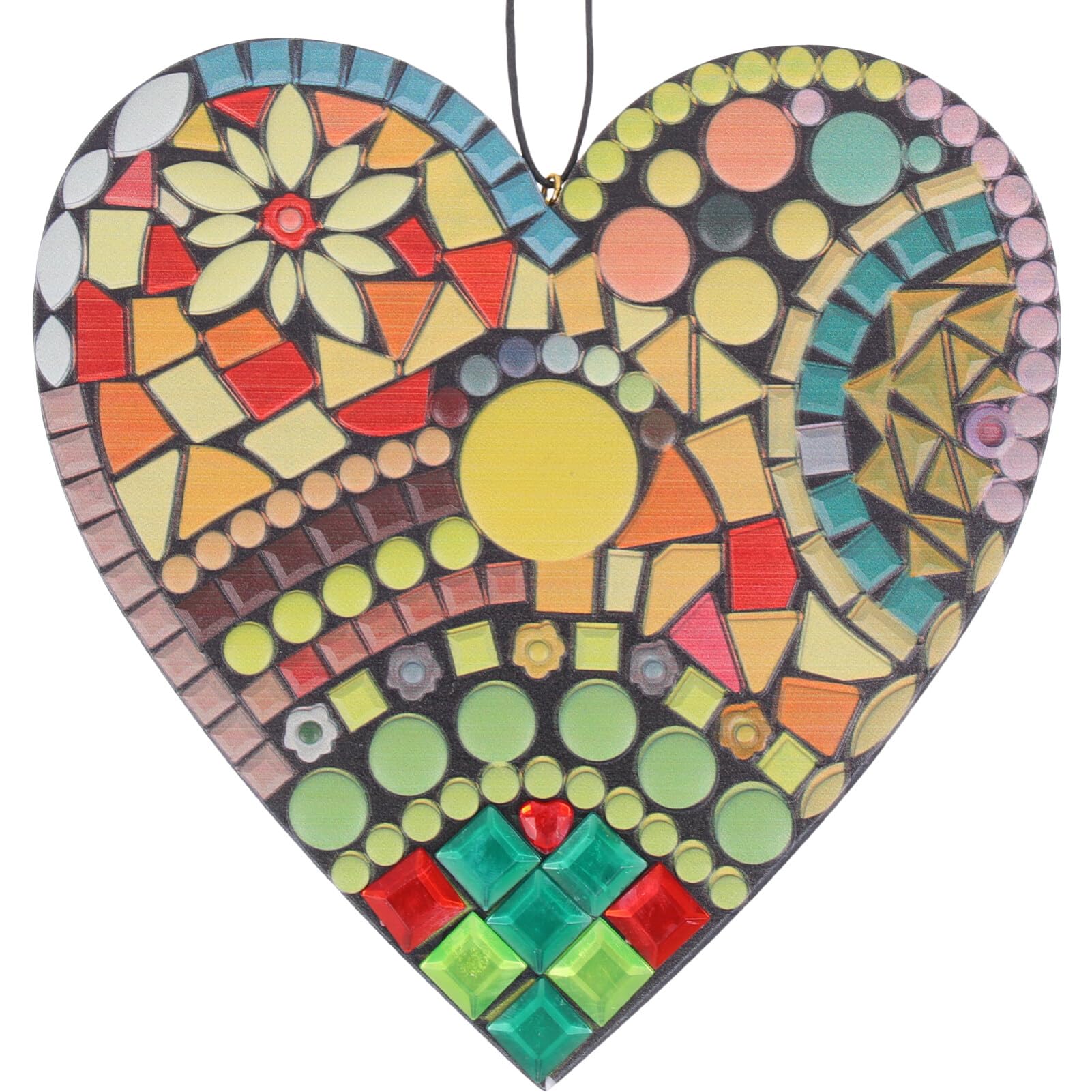 ABOOFAN Heart Ornament Resin Heart Shaped Hanging Pendants Front Door Wreath Welcome Sign Mexican Wall Decorations For Wedding Front Door Window