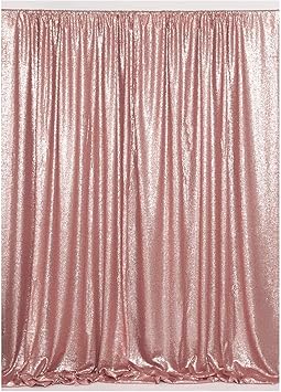 Red Sequin Backdrop Curtain 7ftx7ft Birthday Party Decoration