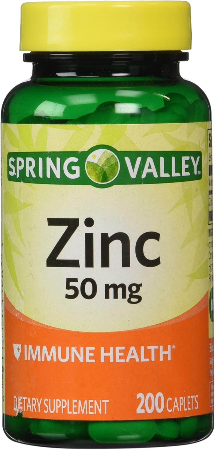 Spring Valley - Zinc 50 mg, 200 Ct: Health & Personal Care