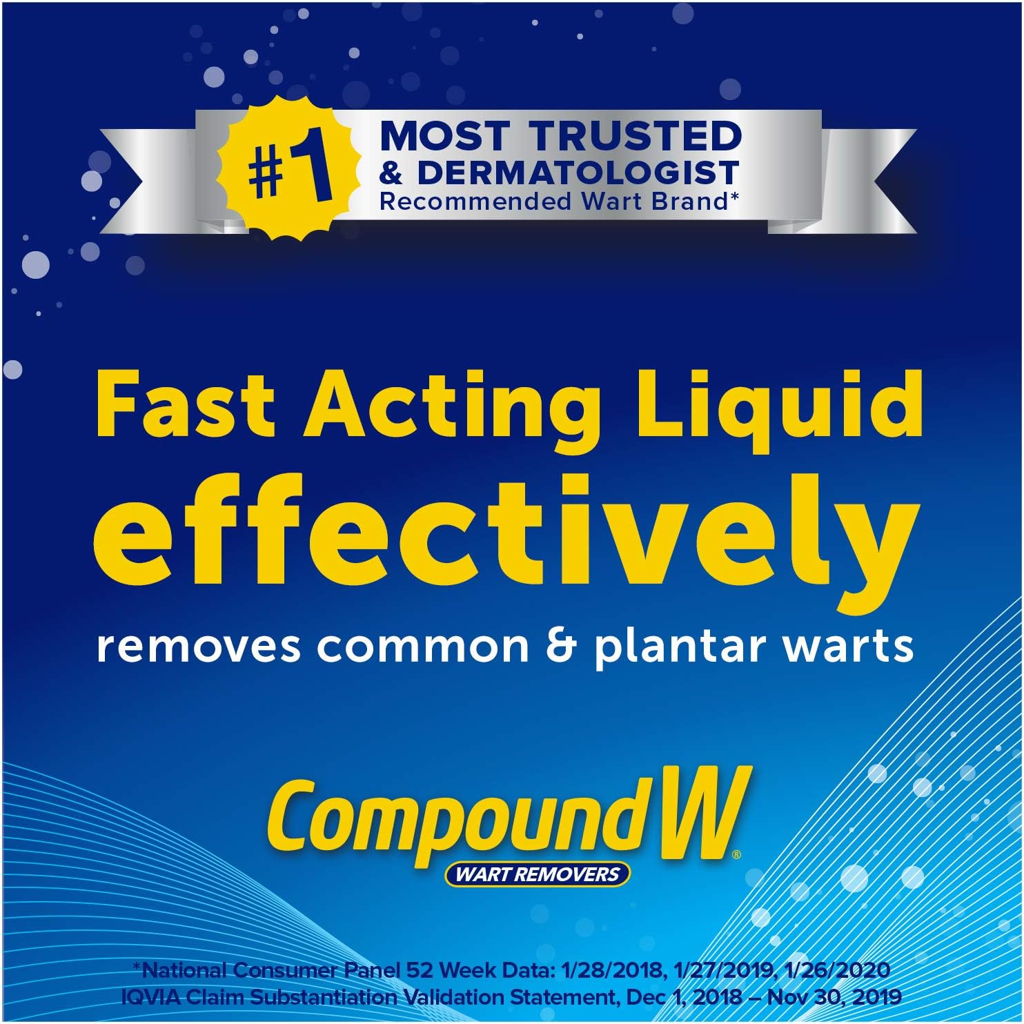 Compound W Fast Acting Liquid | Salicylic Acid Wart Remover | 0.31 Fl Oz: Health & Personal Care