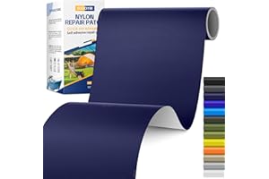 SGOOYIR 6X63 Inch Nylon Repair Patch for Down Jacket, Self-Adhesive Nylon Fabric Repair Patch for Tents, Waterproof Fabric Repair Tape Patch Kit for Clothes, Puffer Jackets, Backpacks