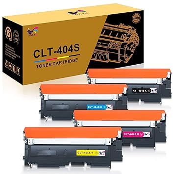 ONLYU CLT-404S Tonerkartusche CLT-K404S CLT-C404S CLT-M404S CLT-Y404S, Kompatibel mit Samsung Xpress C430W C480FW Drucker 4-P