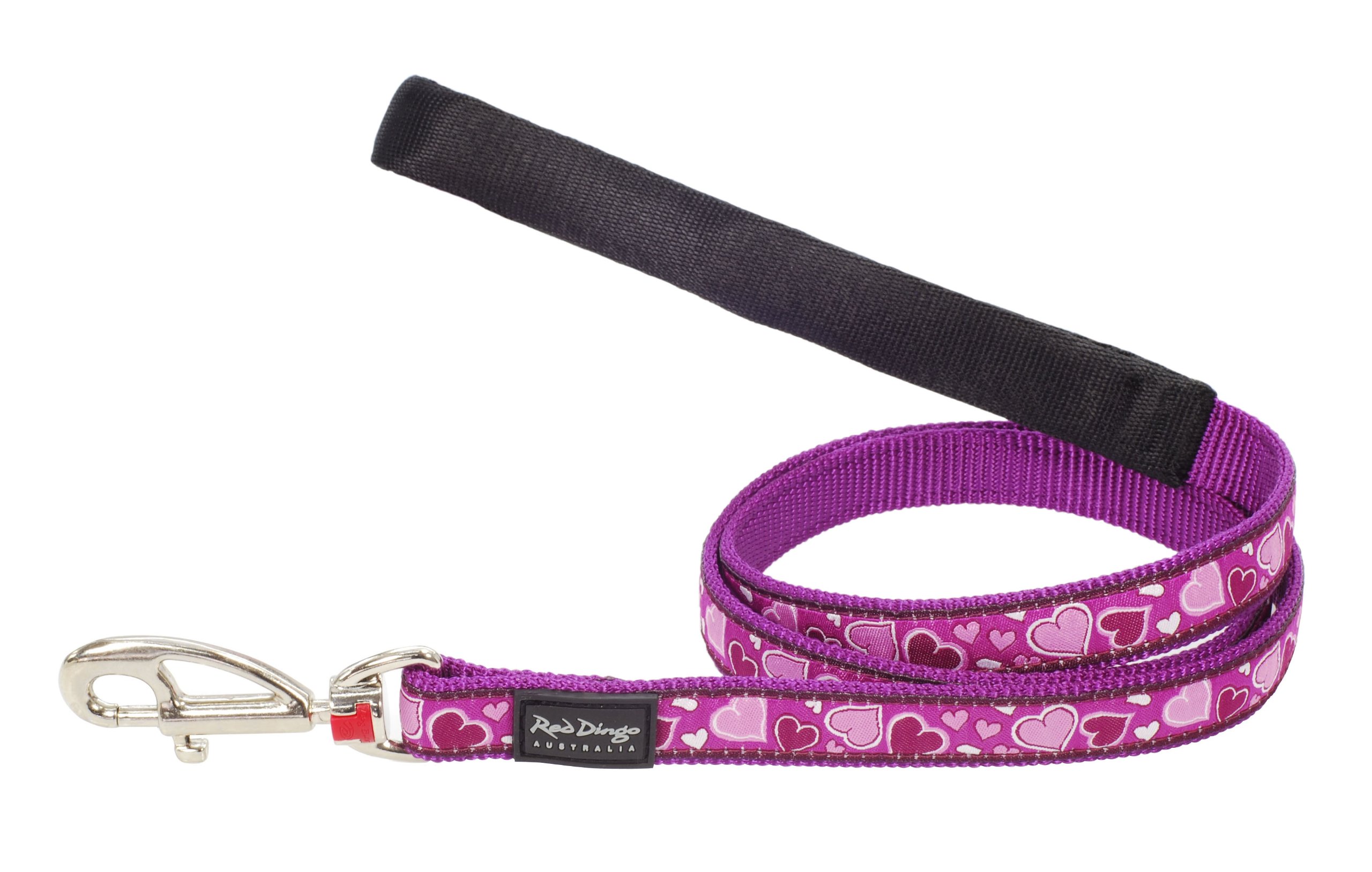 Red Dingo Designer Dog Lead, Breezy Love Purple (25mm x 1.2m) L