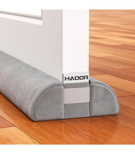 Fowong Adjustable Door Draft Stopper - 36 Inch, Blocks Draft, Noise, Light, & Dust, Grey - View #7