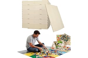 6 Tray Toy Blocks Sorter Sifter,Toy Storage Block SOR-TER Organizer,Portable Storage Brick Box for Blocks 5 Different Sizes S