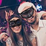 SIQUK Couple Masquerade Masks Metal Venetian Party Mask Swan Black view 7
