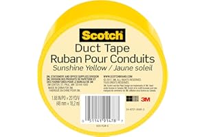 Scotch Duct Tape, 1.88 in x 20 yd, Sunshine Yellow, 1 Roll (920-YLW-C)