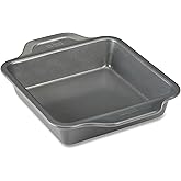 All-Clad Pro-Release Nonstick Square Baking Pan 8x8 Inch Oven Safe 450F Half Sheet, Cookie Sheet, Muffin Pan, Cooling & Baking Rack, Round Cake Pan, Loaf Pan, Baking Pan Grey