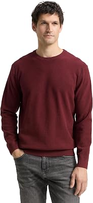 Pull pour Homme, 39101 - Bordeaux mélangé, XL